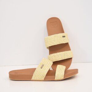 Reef Women’s Woven Vista Braid Straw Comfort Slides Sandals  Beach Vacation 11